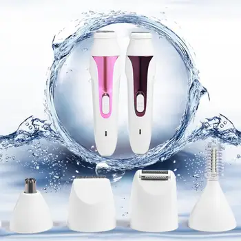 

5 In1 USB Ear Nose Trimmer Electric Shaver Beard Face Eyebrows Nose Ear Hair Etebrow Trimmer Clipper Hair Removal Shaver