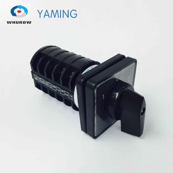 

Promotion 690V 10A 5 phases 3 position control circuit reverse universal changeover rotary cam switch black LW8-10/5