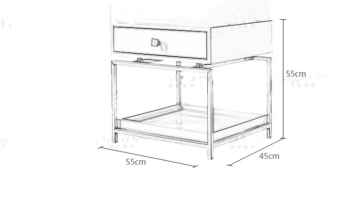 Луи Мода тумбочки скандинавские прикроватные тумбочки спальня твердой древесины простой современный ящик для хранения
