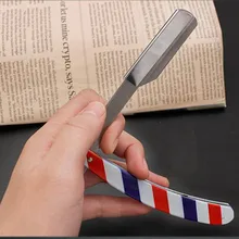 Ручная бритва Профессиональный прямой край из нержавеющей стали Острый Парикмахерская бритва складной бритье борода резак держатель(без лезвия