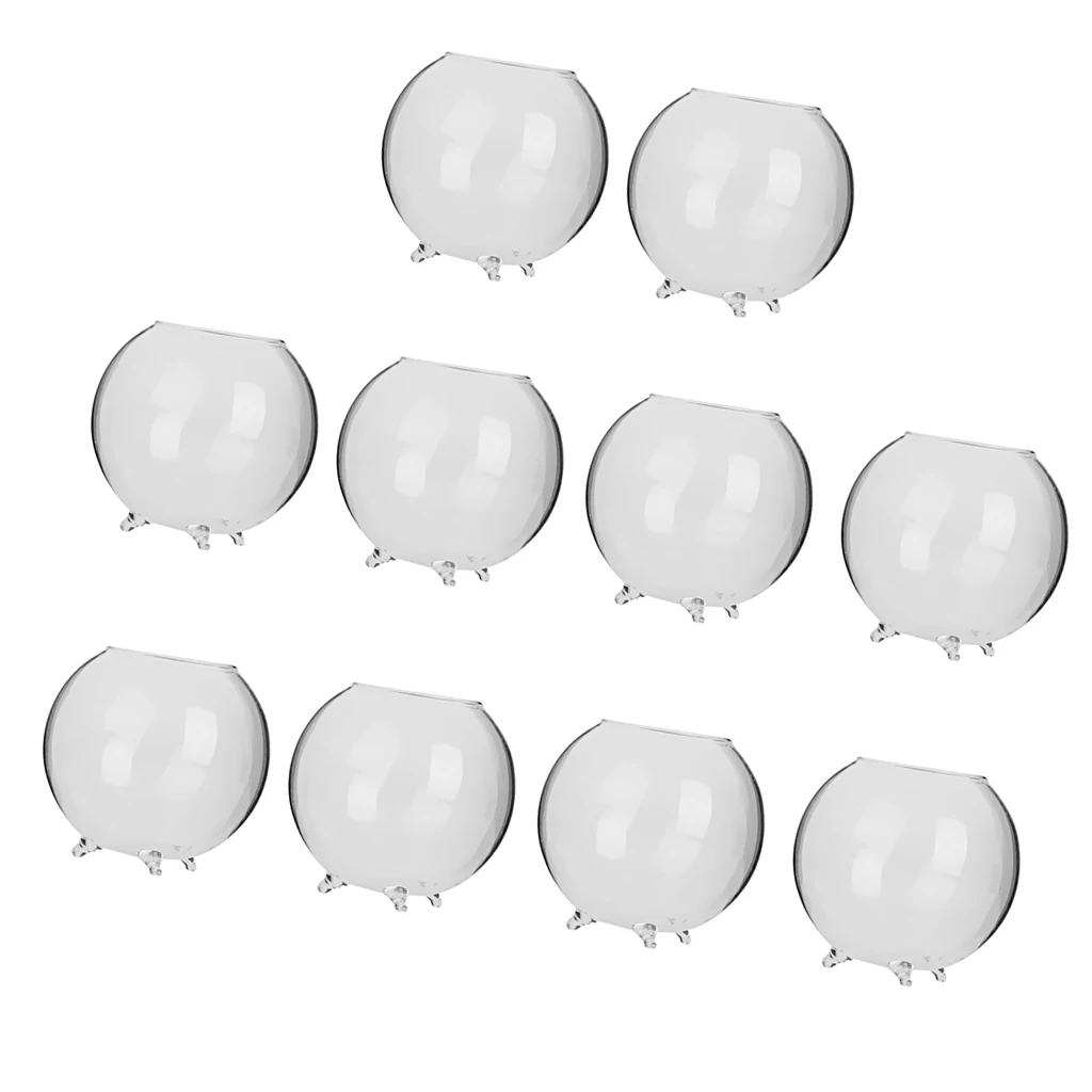 10 Pieces Glass Hydroponic Vase Micro Landscape Bottle Terrarium Container