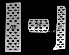 3PCS AT Aluminum Foot Pedal Rest Plate FOR VW JETTA GOLF MK5 Tiguan Touran Scirocco MK3 MK