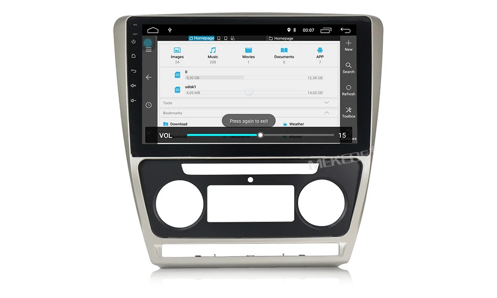 MEKEDE Android 8,1 автомобильный DVD gps мультимедийный плеер для SKODA Octavia 2 2011-2013 A5 автомобильный dvd Навигатор Радио бидео аудио плеер