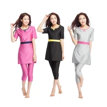 Мусульманский купальник для молодых девушек, одежда для плавания, исламский купальный костюм, S-XXXL