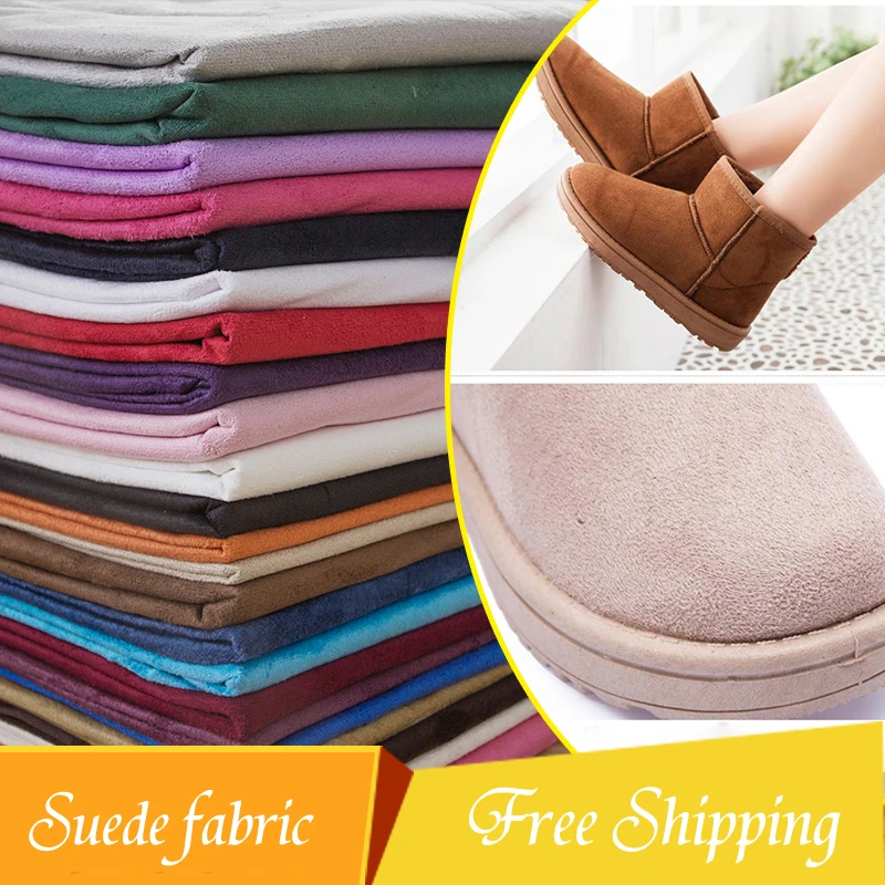 

1.50(width)*1m Solid Micro Suede Fabric Soft Material Diy Textile for clothing shoes sofa car cushion pillow headwear decoration