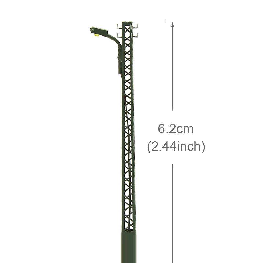 LQS60N 3 шт. Модель Железнодорожный светильник s решетки мачты лампа трек светильник N масштаб макет