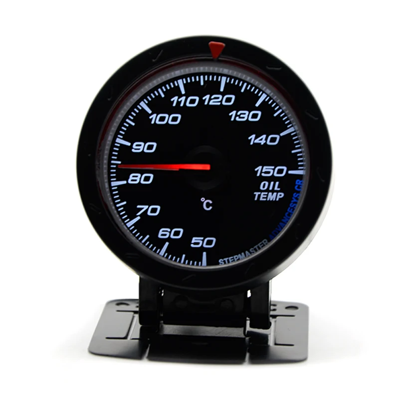 2.5" 60MM 12V Car Gauge Meter Oil Temp Temperature Gauge Black Face