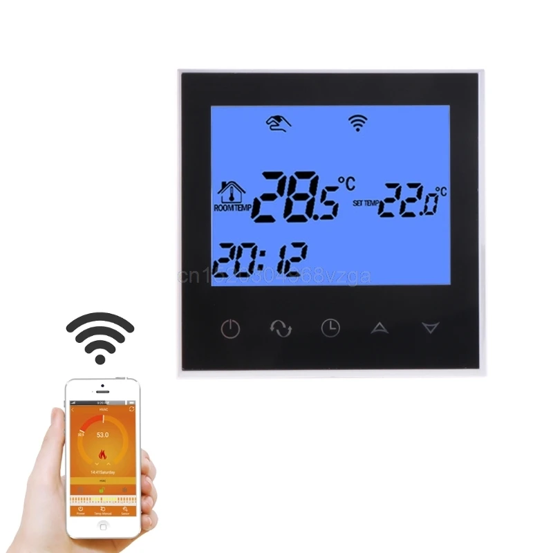

WiFi Thermostat 3A Water Floor Heating Programmable Temperature Controller Phone N26 dropship