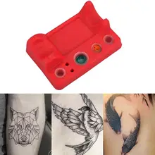 Силиконовые Чернила Татуировки Пигмент держатель чашки вышивка колпачки для краски стойка ручка для микроблейдинга стойки бровей Макияж Аксессуары