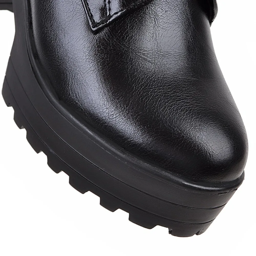 RQFF Brand Winter Boots Women With Box Shoes Woman 9.5cm Super High Heel Ankle Boot Female Booties Leather Ladies Shoe size34-43 (7)