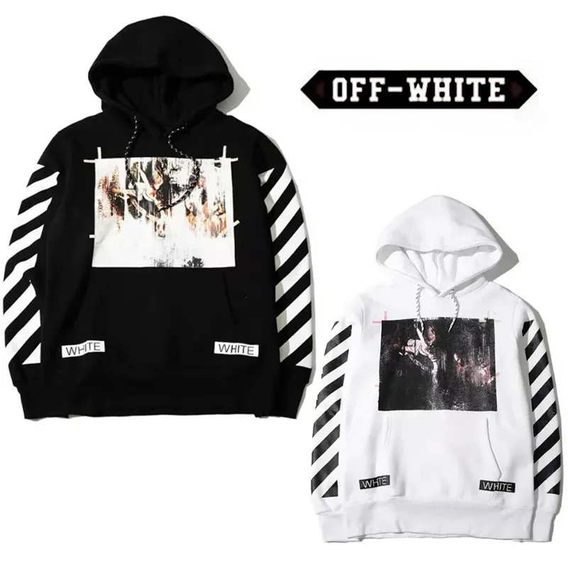 OFF WHITE C/O VIRGIL ABLOH religion stripe hoodies Kanye West quality men sweatshirt street fashion Justin Bieber hoodie AliExpress