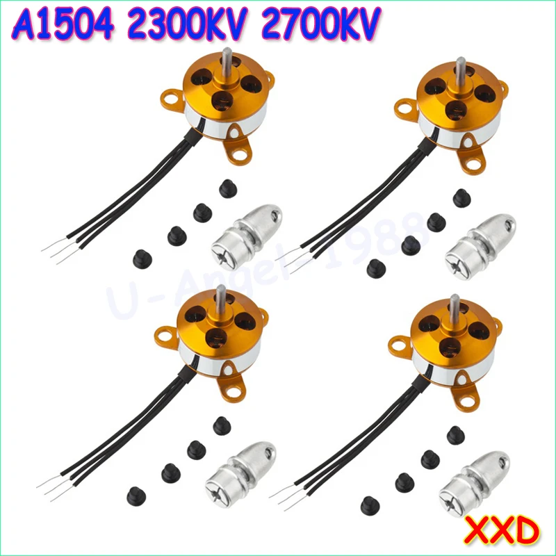 4pcs lot A1504 2300kv 2700KV 9G Micro Brushless Motor For Mini 4 axis Multicopter Mini Fixed