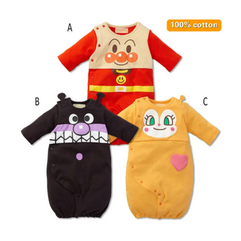 1-Anpanman Infant Baby Cartoon Sleeping Bags 100% Cotton Newborn Baby Children Strollers Blanket Bed Bedding Baby Sleepsacks