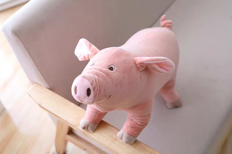 1 шт., 25 см, Kawaii, розовая свинья, плюшевые игрушки, мягкие животные, мягкая свинья, плюшевая кукла, детские игрушки, детский подарок на день рождения