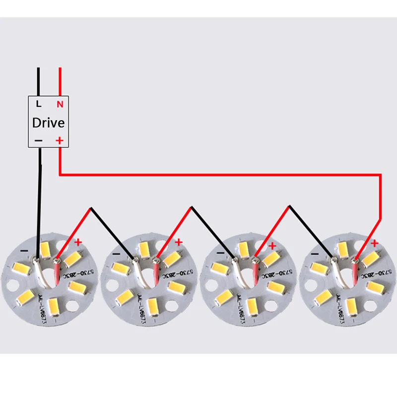 5 шт./лот 3 Вт 7 9 12 18 24 5730 яркость SMD световая Панель Светодиодная лампа панель для