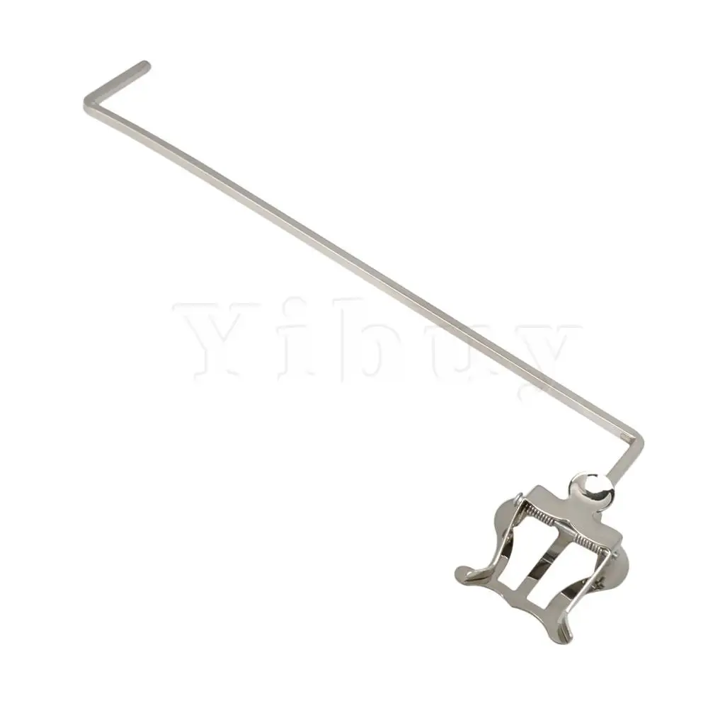 

Yibuy Square 4x4mm Socket Silver Music Sheet Clip Clamp-On Holder Lyre Musical Instrument for 3/4 Vertical Keys Baritone Part