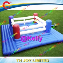 6x6 м надувной боксерский ринг/надувной бокс площадка с Бесплатные Перчатки и шлем/надувная боксерская игра