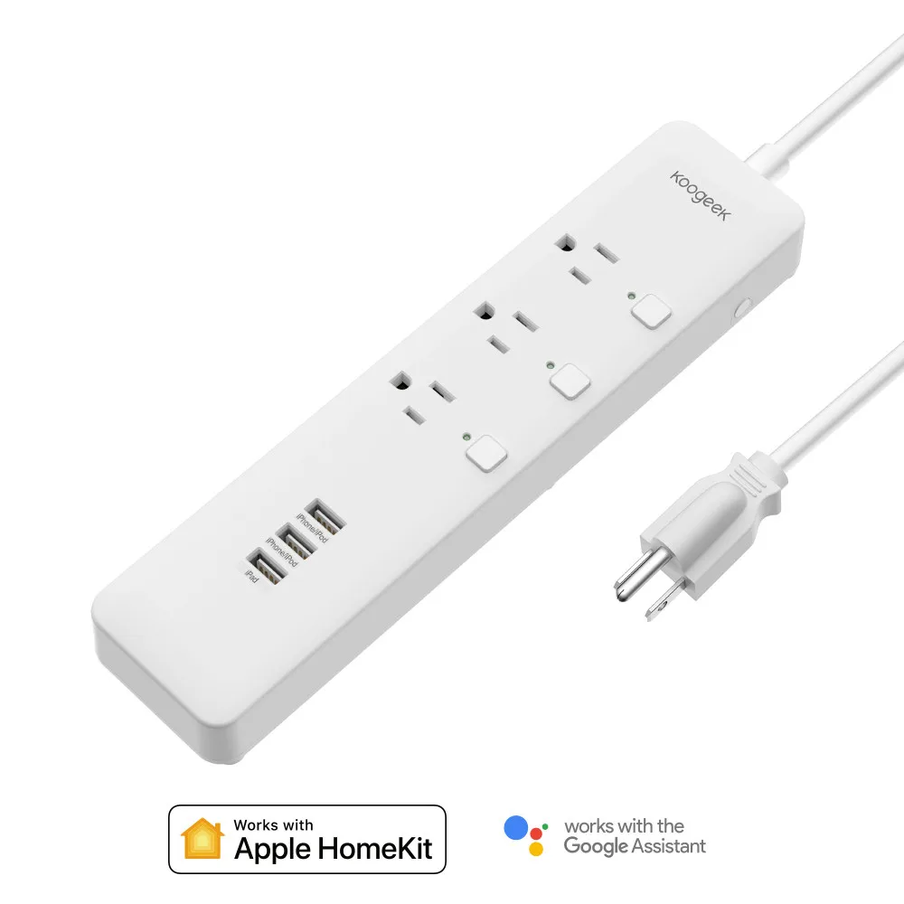 Smart Outlet Individually Controlled Wi Fi Outlet Power Strip with 3