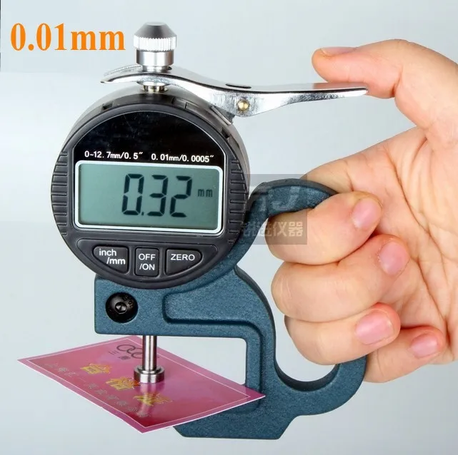 Digital display Thickness gauge Thickness tester Thickness measuring instrument 0 10mm