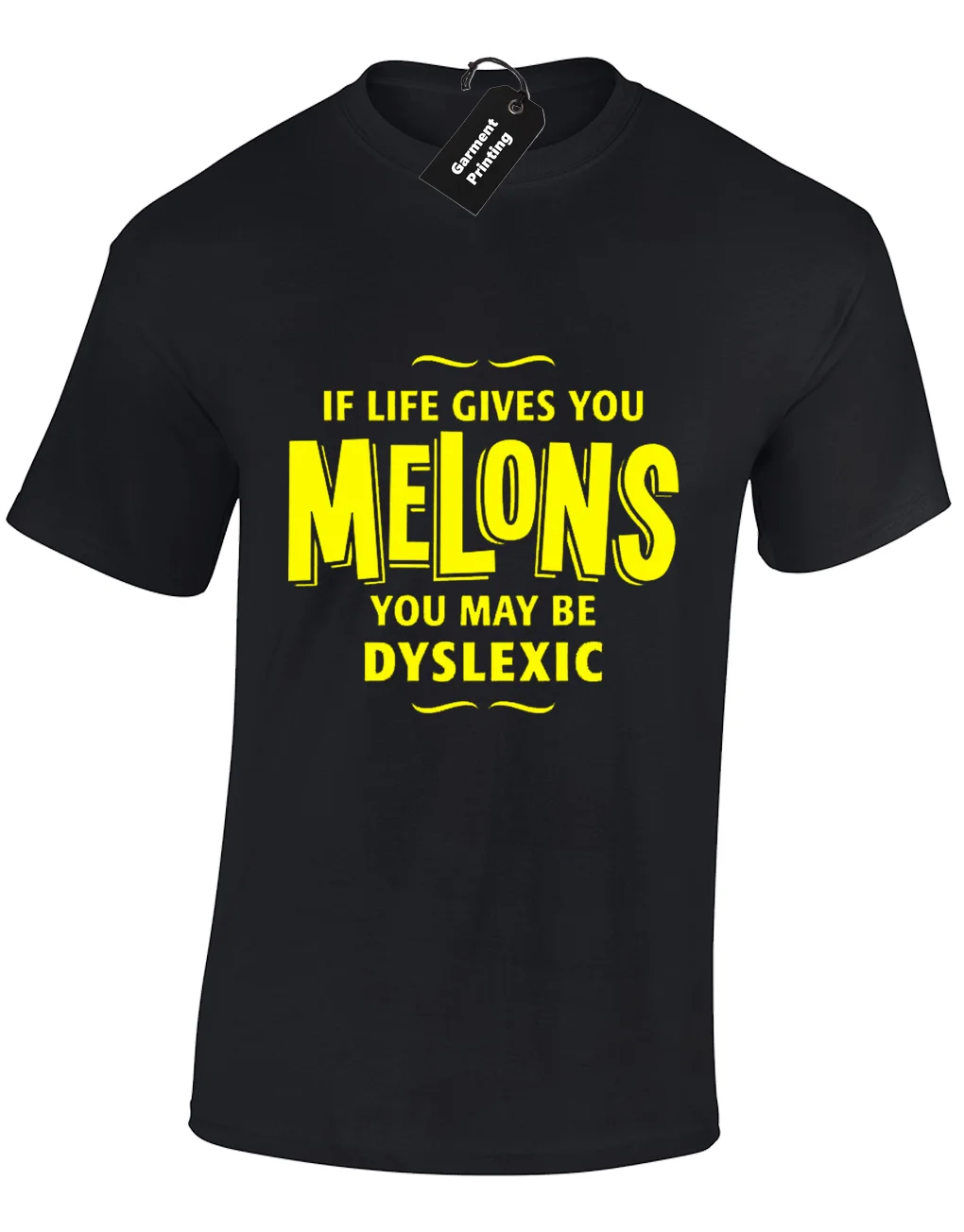 Футболка мужская с надписью IF LIFE Give YOU MELONS классная Повседневная футболка унисекс