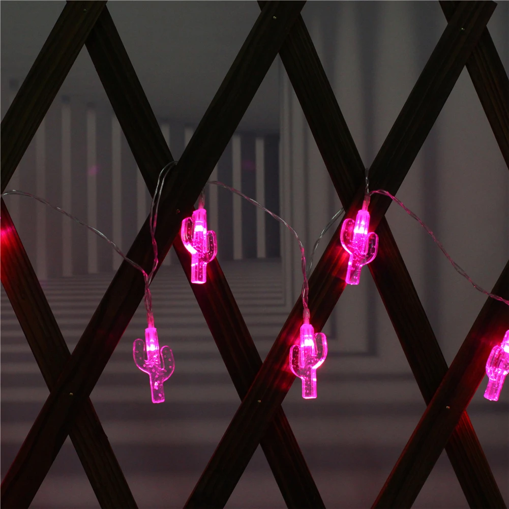 Фея Lightsfairy lightsCactus свет шнура 1,5 м-10 м, 10L/20L/40L/96L, 3AA/31 в США/ЕС Номер Свадебные вечерние настенные украшения на окна для дома детская Ночная лампа
