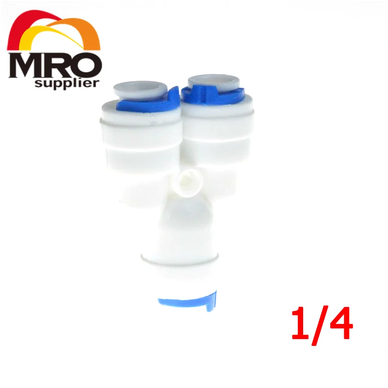 

1/4 " 3/8 Tube OD Hose Connection Equal Type Y Quick Connection Fittings Aquarium RO Water System ST017A