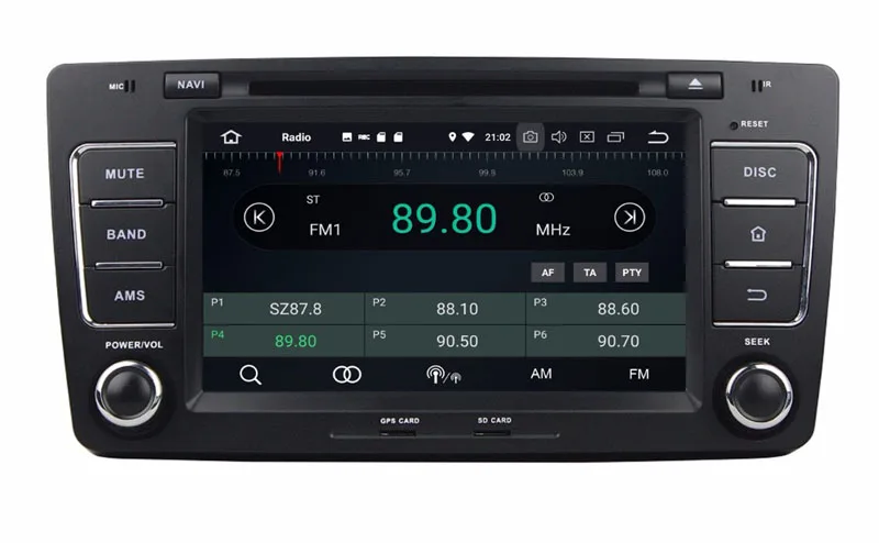 " android 9,0 Автомобильный мультимедийный плеер для skoda octavia 2012 с gps навигацией Авторадио 4 Гб ram 64 Гб rom встроенный FM RDS wifi