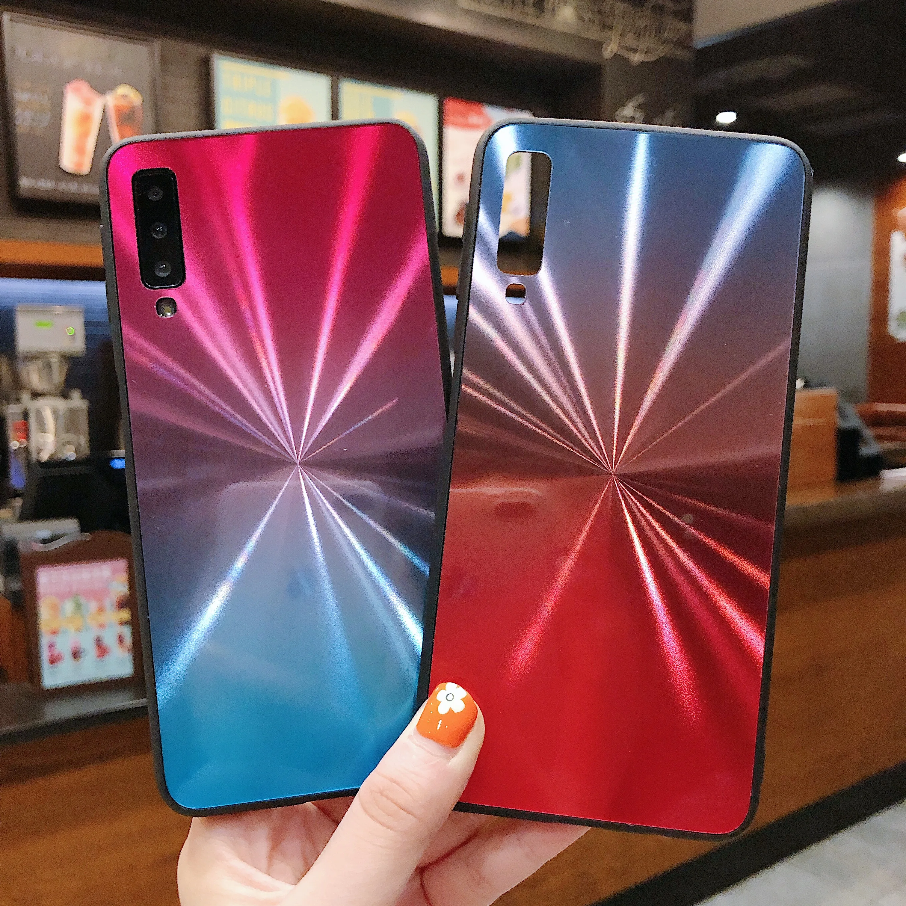 COPEONE 3D Цветной корпус для samsung Galaxy A7 A8 A6 A9 TPU рамки + Жесткая акриловая жесткая