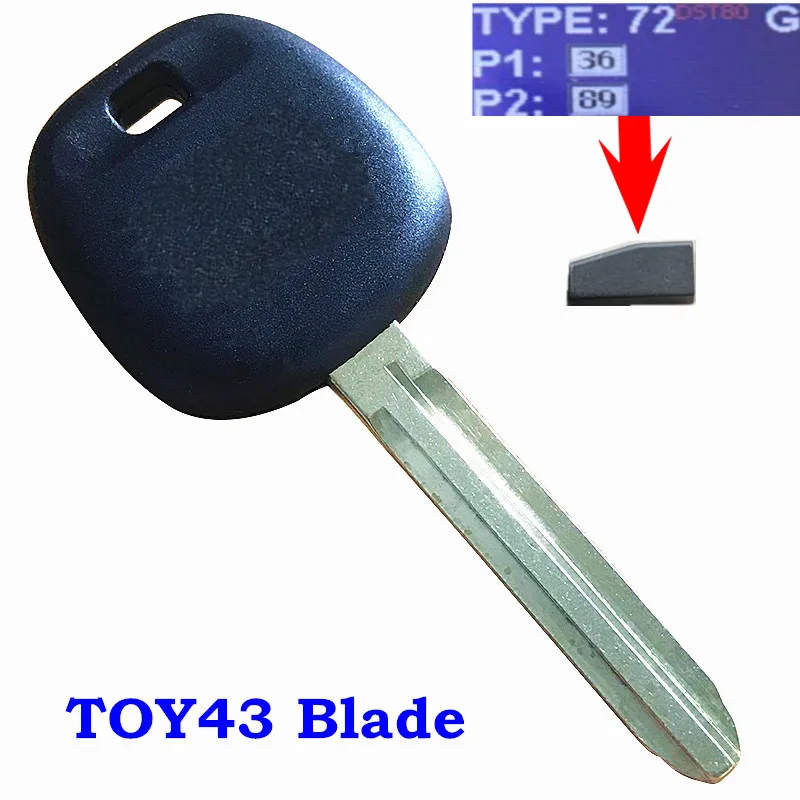 Keyless2Go Replacement for New Uncut Transponder Ignition G Chip Car Key TOY44G-PT for Camry Corolla Rav4 Avalon 