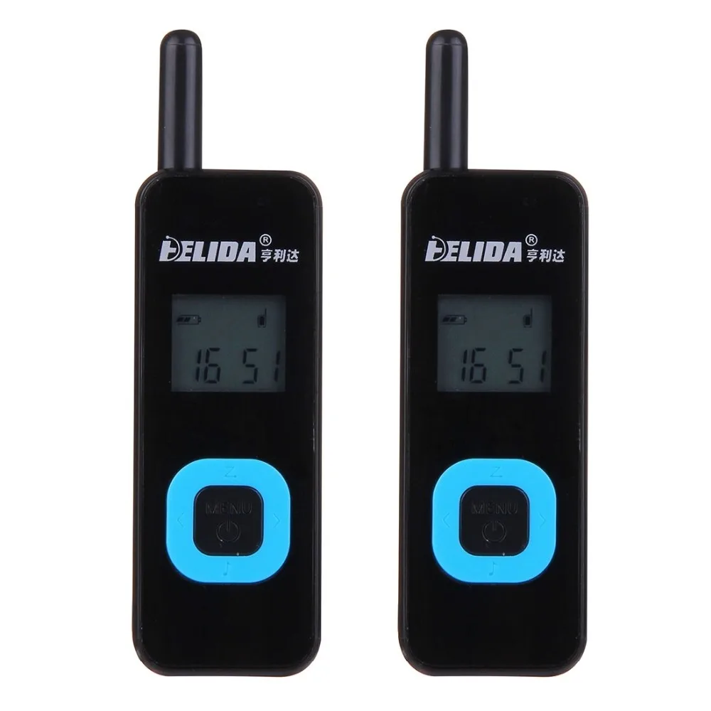 

2 PCS Super Mini Walkie Talkie 22CH 2.5W UHF 430-470Mhz PMR446 VOX LCD Display Ham Radio FM Transceiver Two Way Radio