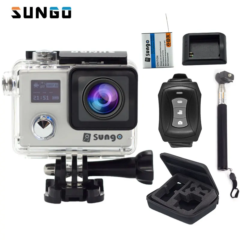 SUNGO diving car font b Action b font camera Ultra HD 4K 24fps WiFi 2 0