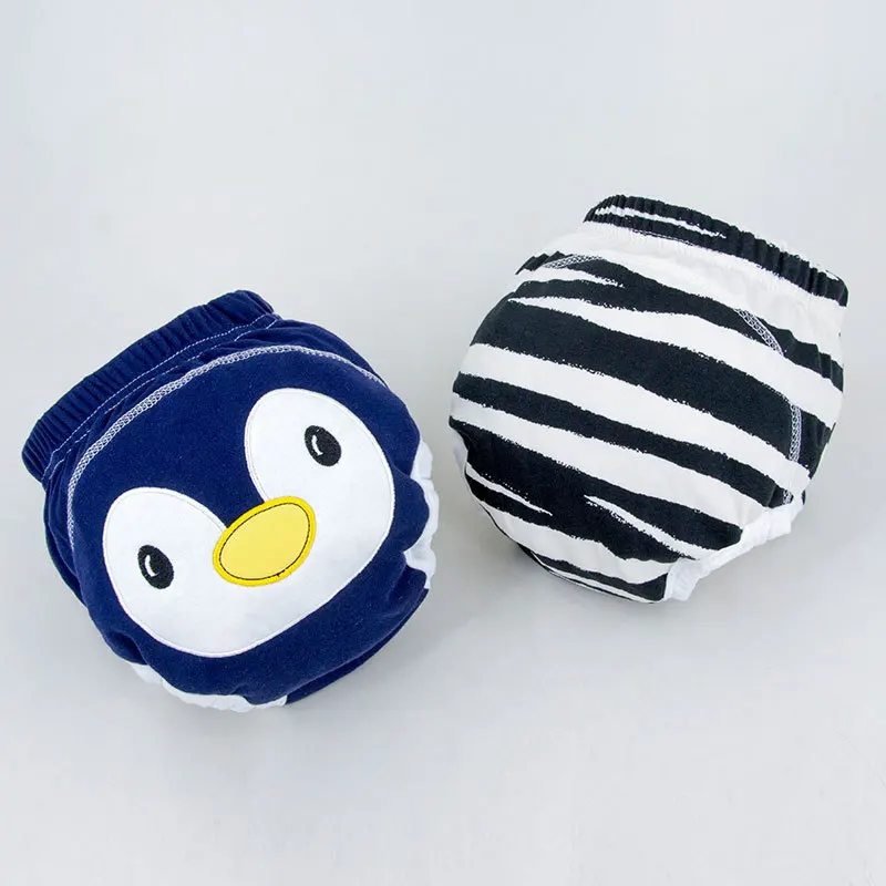 

1Pcs Cute Baby Diapers Reusable Nappies Cloth Diaper Washable Infants Children Baby Cotton Training Pants Panties Nappy Changing