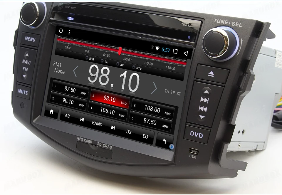 Perfect MARUBOX 7A106DT8,Car Multimedia Player for Toyota RAV4,2005-2013,Octa Core,1024*600,Android 8.1,2GB RAM, 32GB ROM,GPS,DVD,Radio 5
