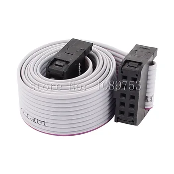 

10pcs FC10P 10Cm 10-Pin IDC Socket Extension Flat Ribbon Cable Wire for ISP JTAG 3.9 inch