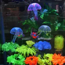 5 шт., искусственные силиконовые Медузы для отслеживания воды, яркие Медузы для аквариума, украшение для аквариума, медузы, декор для аквариума