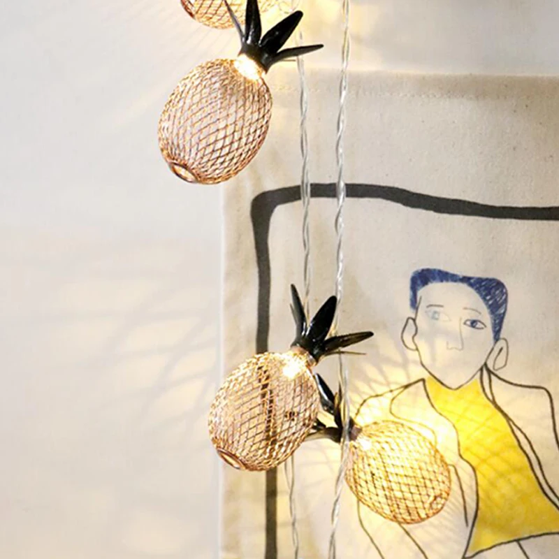 Led Light String Pineapple Lamp Strings10203040LEDs Fairy String Lamp Waterproof Battery Operated Xmas Party Lighting (2)