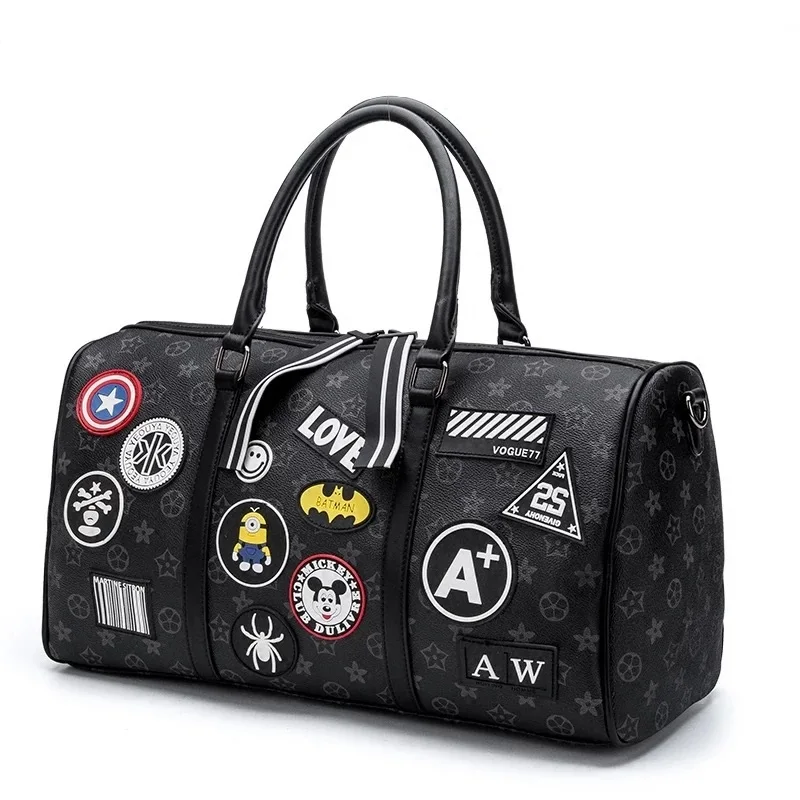 

Popular brand luxury travel bag fashion handbag carry on trolley bag shoulder luggage bag for women men