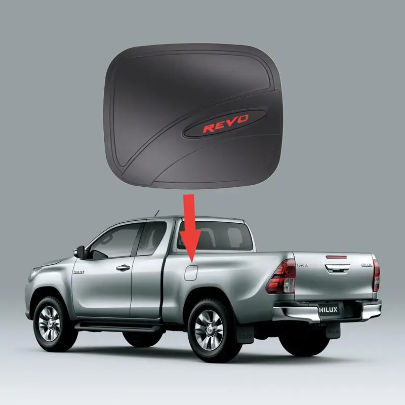 Для Toyota Hilux REVO 2015 Защитная внешняя крышка топливного бака Автомобильная матовая