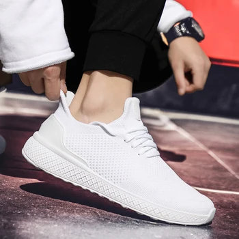 

2019 Exclusive New Mesh Fashion Men Running Shoes Lac-up Men Shoes Outdoor Lightweight Comfortable Breathable Walking Sneakers