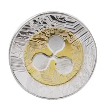 Monnaie numérique monnaie ondulée | Pièces commémoratives XRP collectionneurs ronds, pièces cadeau