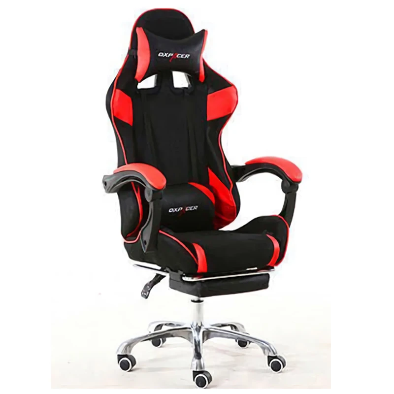 سباق مقعد E ألعاب كرسي الإنترنت مكتب مستلق كرسي بمسند للقدم مقعد روسيا الكذب المنزلية النايلون الأسود كرسي مكتب