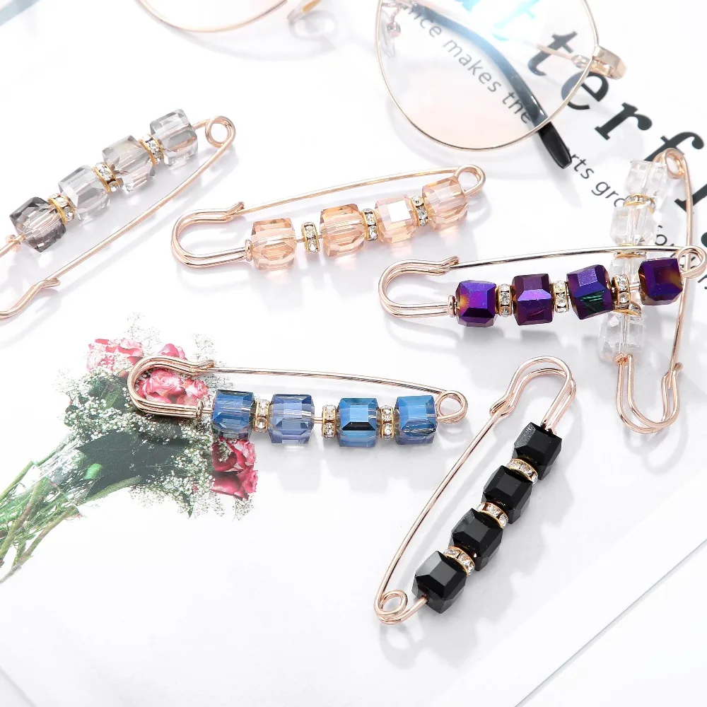 

Korean new popular Large Female Pins and Brooches for Women Crystal Pin 2019 party fashion Brooch Jewelry A0003