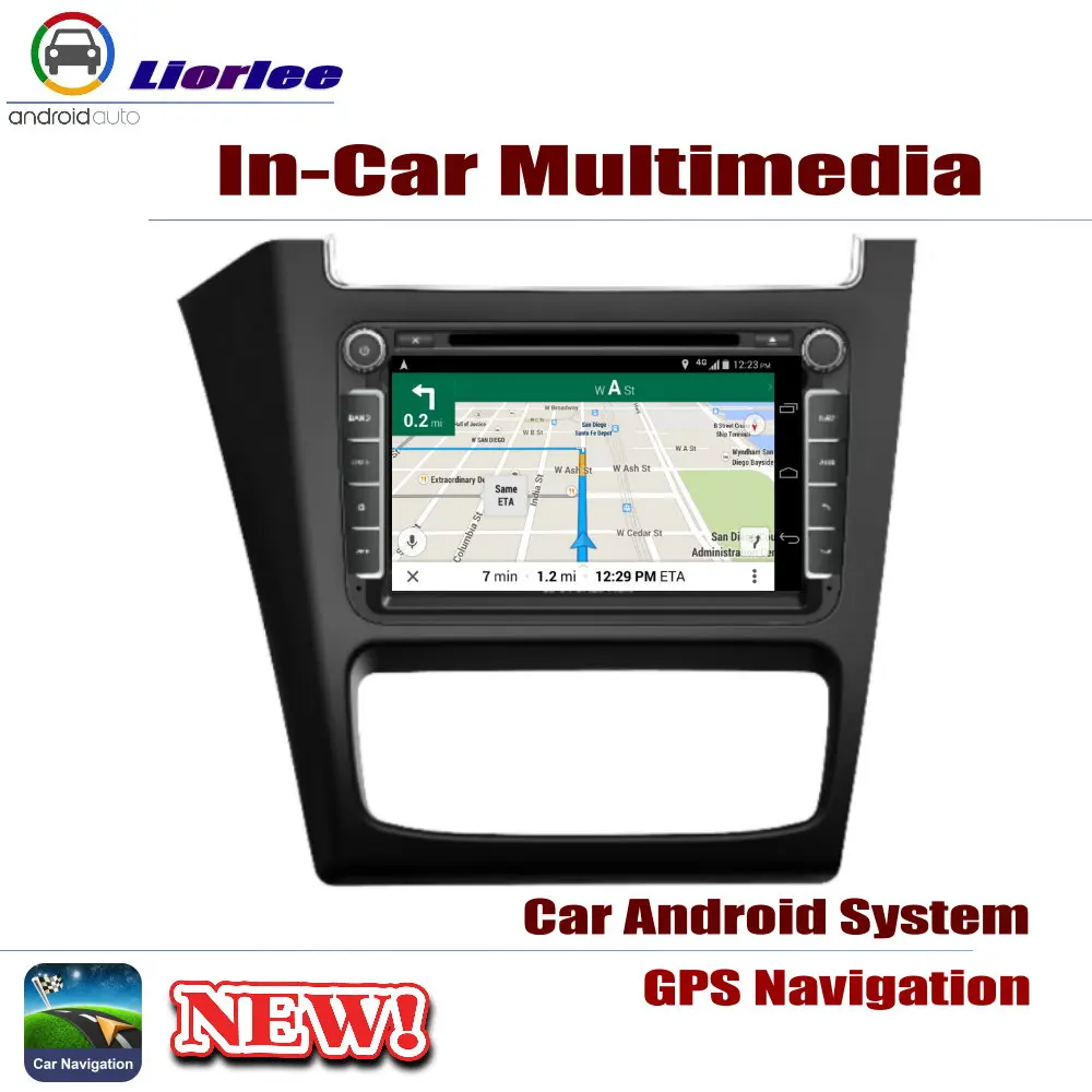 Top For Volkswagen VW Fox CrossFox SpaceCross Car Android Player DVD GPS Navigation System HD Screen Radio Integrated Multimedia 2
