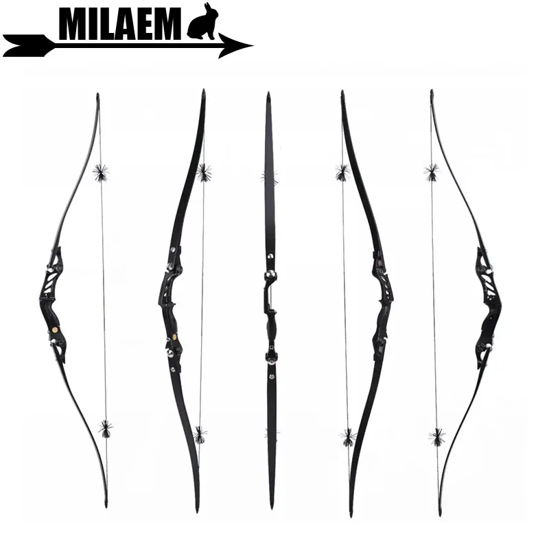 

1Set 60inch Archery BOSEN HORN Recurve Bow 20-55lbs ILF American Hunting Bow Foam Core Limbs Hunting Shooting Accessories