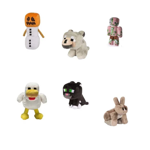 

15 Style Minecraft Enderman Mushroom Ocelot Cartoon Games Stuffed Plush Toys Christmas Gift
