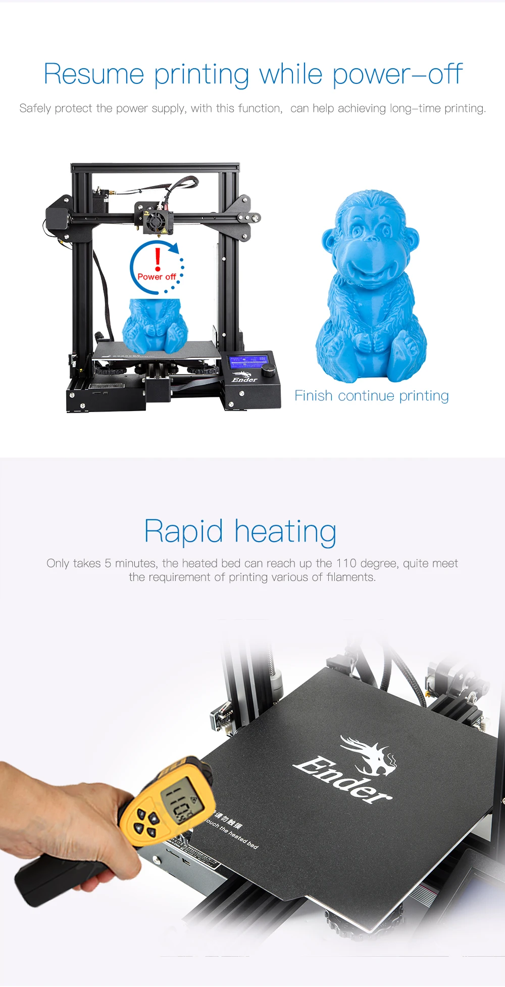 Новейший Ender-3 Pro 3d принтер DIY KIT Creality 3D Модернизированный Cmagnet сборная пластина повторное отключение питания печать Магнитная пластина