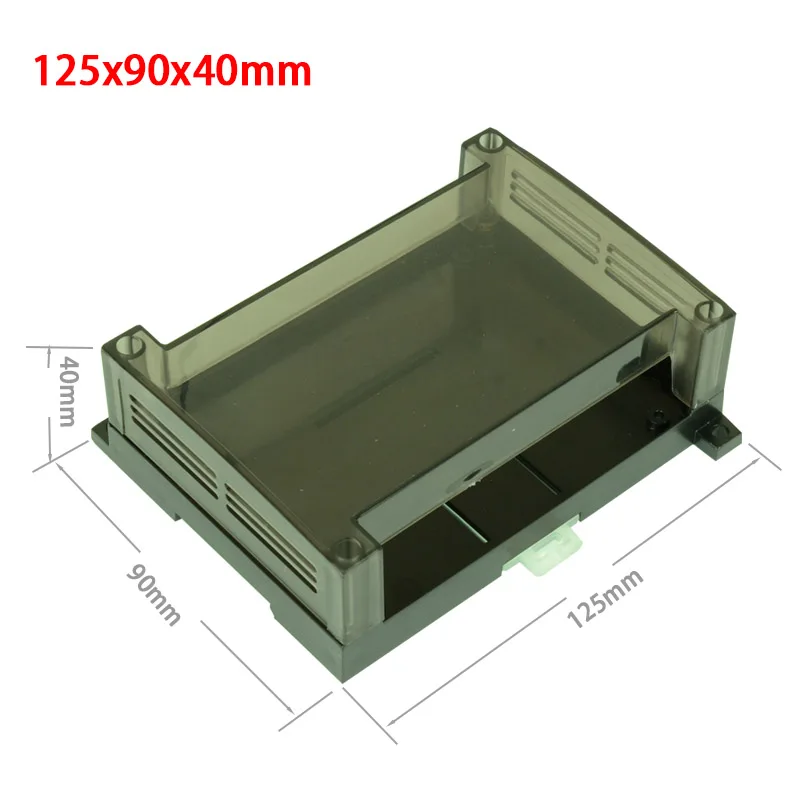 

PLC industrial control box panel PLC Enclousure Case 125*90*40mm PLC Din Rail mounging Project electronic DIY PCB shell