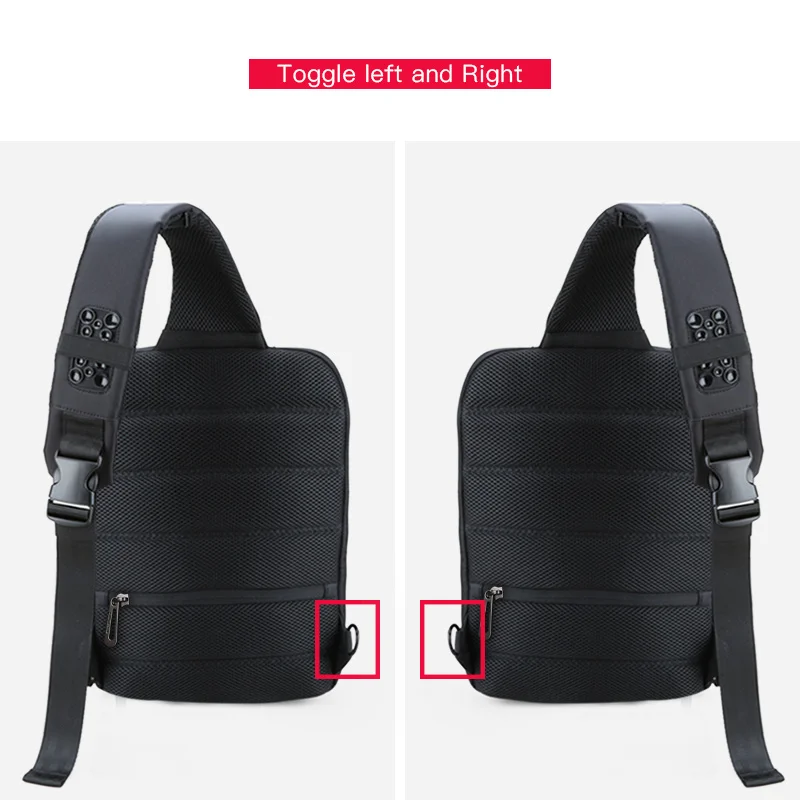 Kingsons 13-13.3 inch Laptop Computer Bag Waterproof Single Shoulder Notebook Backpack for Men Women Messenger Chest Bag w/ USB Kingsons 13-13.3 inch Laptop Computer Bag Waterproof Single Shoulder Notebook Backpack for Men Women Messenger Chest Bag w/ USB