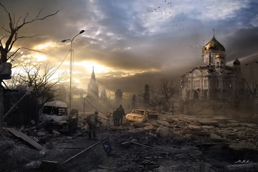 DIY FRAME city aeYaeYoffice art end of the world nuclear war