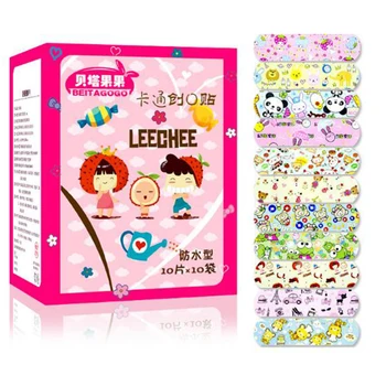 

50Pcs First Aid Waterproof Bandage Hemostatic Medical Disposable Band- Cartoon Cute Wound Plaster (without retail package) D056